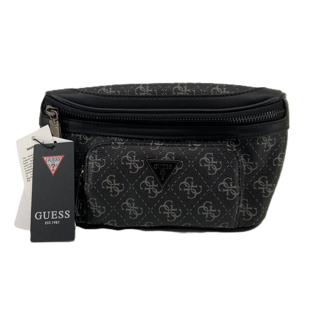 Guess Bag Vezzola Smart Compact Bum Bag Adjustable Belt Dark Artic Blue NEW